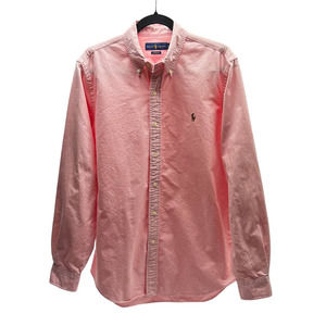 Ralph Lauren Polo Men's Long Sleeve Button-Down Oxford Shirt Crimson Size Large